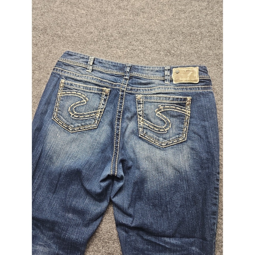 Silver Suki Women's Jeans Size 18(38x30) Straight Leg Western Dark Wash Denim